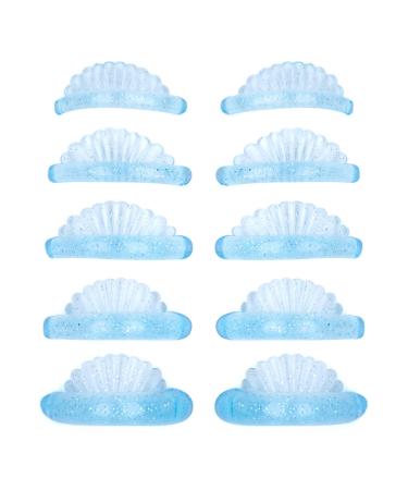 Silicone Lash Pad - 5 Sizes Eyelash Perming Curler Set - Lash Pads Lift Tool Eyelash Perming Curler Lift Pad for Stunning Eye Appeal