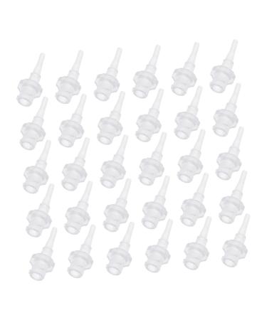 HOLIDYOYO 30pcs Conical Bottle Ear Washer Nozzles Replaces Old Nozzles Fine Workmanship Safe Practical Ear Cleaning Tools