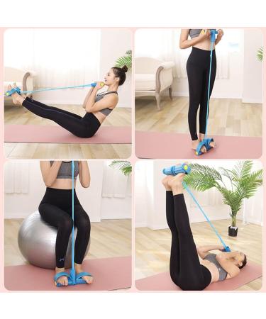 Multifunction Resistance Training Pedal Exerciser - Blue | Fitness Sit-up Pull Rope for Legs & Arms - Buy Online on GoSupps.com