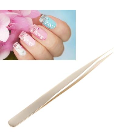 High-Tough Stainless Steel Curved Eyelash Tweezers | Durable Antistatic Volume Tweezers for Eyelash Extensions | 13.6 cm Peacock Eyelash Tweezers for At-Home Use - Buy Online on GoSupps.com