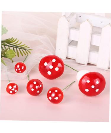 Alipis 60 Pcs Mushroom Cake Toppers Lovely Tiny Mushrooms Birthday Cake Decorations Woodland Theme Cupcake Toppers Cute Mushroom Cupcake Topper Balloon Pump Paper Cup Foam Statue Red - Buy Online on GoSupps.com