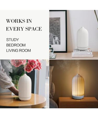 Buy Essential Oil Diffuser for Large Rooms - 100ML Aromatherapy Ceramic Diffuser with Timers Night Lights & Auto Off - Home & Office Humidifier - Buy Online on GoSupps.com