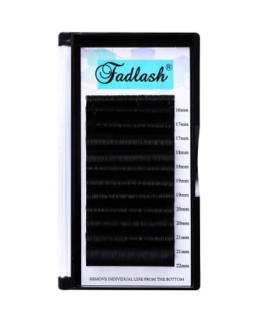 Self-fleed eyelashes eyelash extension volume eyelashes for volume technology pimperer texts fadlash easy fan lashes 0.07 strength single length 1 tray black (0.07mm-DD mix16-22)