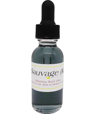 Suaveage - Type D For Men Scented Body Oil Fragrance Glass Dropper Top - Dark Grey - 1 oz. - ID#36256 1 Fl Oz (Pack of 1)