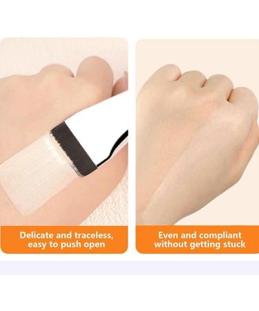 Foundation Makeup Brush Ultra Thin Foundation Brush Premium Brush Hair Flat Light Concealer Brush for Creamy Powdery or Liquid Foundation (Size : 2pc Pinsel+Puderquaste) - Buy Online on GoSupps.com