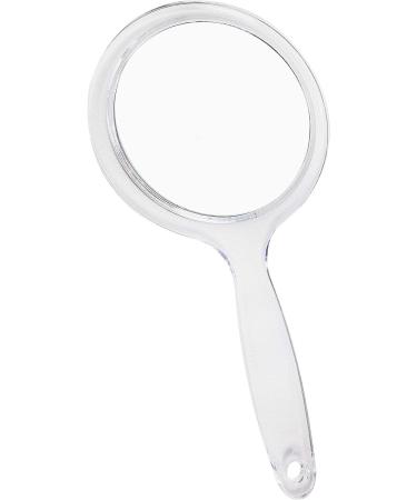 RUCCI Round Hand Held Magnifying Makeup Mirror 10X 1X - Double-Sided Clear Acrylic Personal Mirror for Women (5 Inch) - Buy Online on GoSupps.com