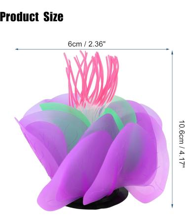 Buy VOCOSTE Purple Aquarium Simulation Coral Water Flower - Realistic Silicone Decoration for Aquariums | International Shipping Available - Buy Online on GoSupps.com