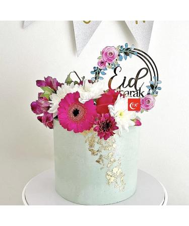 Eid Cake Topper Eid Mubarak Cake Topper Gold Acrylic Eid Cake Topper Eid Dessert Topper Eid Gift Charm Eid Cake Decorations UK.