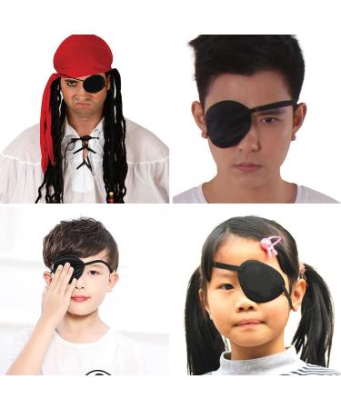 Black Adjustable Concave Shape Eyepatch for Amblyopia - Adult & Kid's Single Eye Mask - Buy Online on GoSupps.com