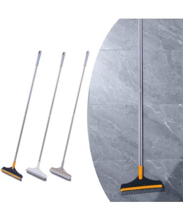 Shower Scrubber Floor Scrub Brush 2 in 1 44.09inch 120 Rotary Detachable Water Scraper Scrubber Cleaning Brushes for Bathroom Toilet Kitchen Khaki - Buy Online on GoSupps.com