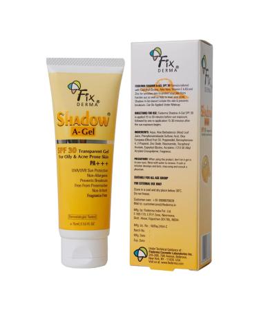 Fixerma Shadow Sunscreen SPF 50+ Cream For Dry Skin Offers PA+++ Protection Broad spectrum UV Protection Provides Moisturization Water Resistant and Non-Greasy 40g