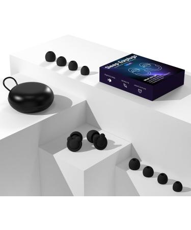 Premium Silicone Ear Plugs for Sleeping - 33dB Noise Reduction Reusable & Comfortable 8 Size Tips for Snoring & Noise Sensitivity - Buy Online on GoSupps.com