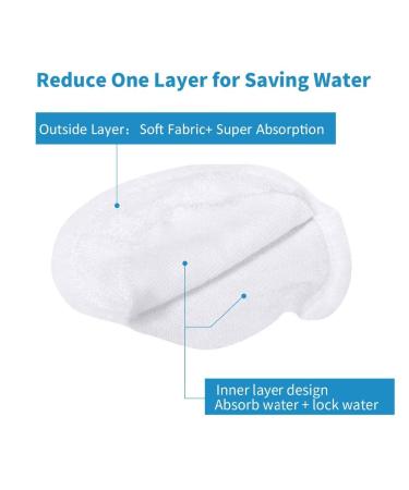 iCosow Reusable Makeup Remover Pads 15 Pcs | Organic Bamboo Cotton Rounds for Face | Wholesale Reusable Cotton Pads - White - Buy Online on GoSupps.com