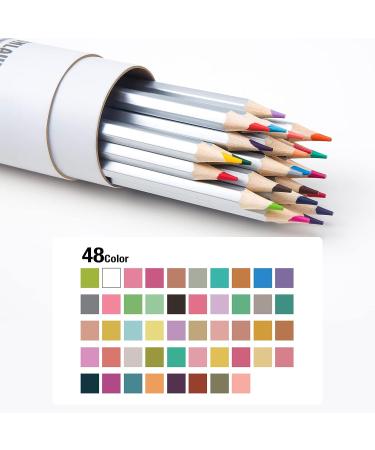 FUNLAVIE 48 Colored Pencils - Premium Art Drawing Pencil for Adult Coloring Book - Buy Online on GoSupps.com