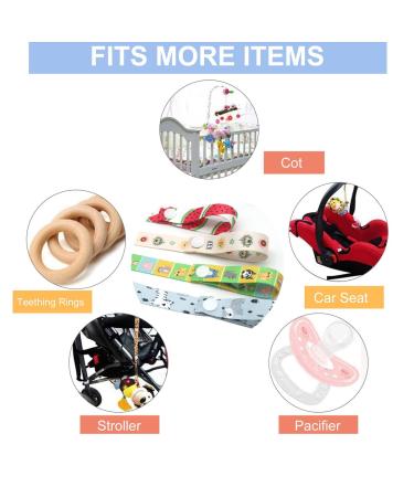 Adjustable Toy Belt Holder for Babies & Children - 4 Pack Stroller Pacifier & Bottle Holder Compatible with Car Seats & Sports Cars - Buy Online on GoSupps.com