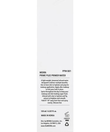 Moira Prime Plus Primer Water - Hydrating Makeup Base for Flawless Skin - Buy Online on GoSupps.com