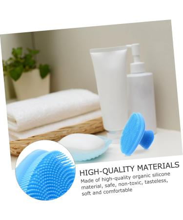 FRCOLOR 2 x Cleaning Brush Makeup Removal Bath Sets Silicone Face Cleanser Silicone Face Massage Brush Cheek Silica Gel Water Drops - Buy Online on GoSupps.com