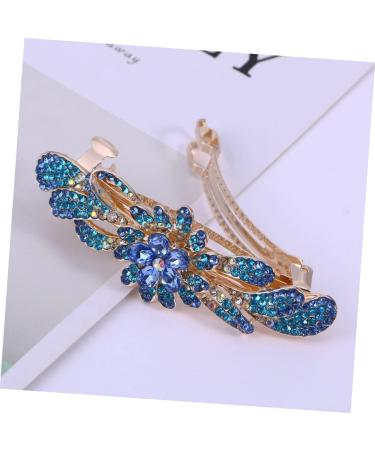 FRCOLOR Rhinestone Hair Clips 1pc Hair Barrettes Hair Clip Rhinestone Bobby Pins Hair Pin Rhinestone Hair Barrette Hair up Spring Clip Bride Spring Hair Clips - Buy Online on GoSupps.com