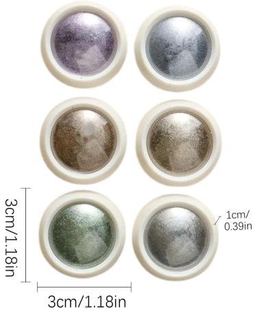 Chrome pour les ongles poudre de paillettes ongles - 6 couleurs paillettes pigment pigment pour les paillettes - Nail Pigment Powder Shimmer pour petite amie femme amie s ur fille 02 B - Buy Online on GoSupps.com
