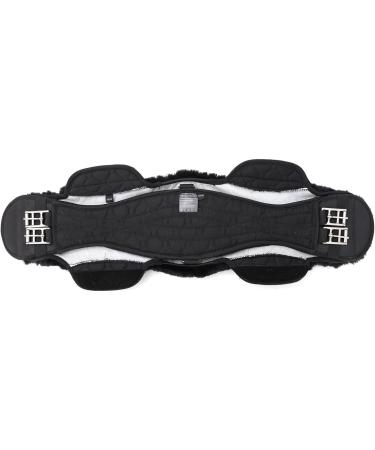 Merauno Lambwolle Konturgurt Saddle Belt - Quality Merino Wool Anatomically Concave Design Dressage Short Belt Slip Resistant 65cm Available in Nature Black Brown Anthracite - Buy Online on GoSupps.com