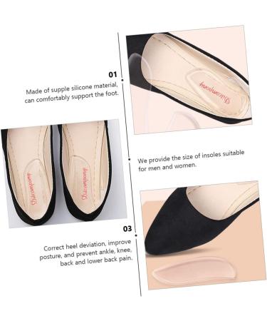 MAGICLULU Heel Pads - 28 Pairs Gel Shoe Inserts for Flat Foot Correction | Soft Plantar Insoles for Comfort and Support - Buy Online on GoSupps.com