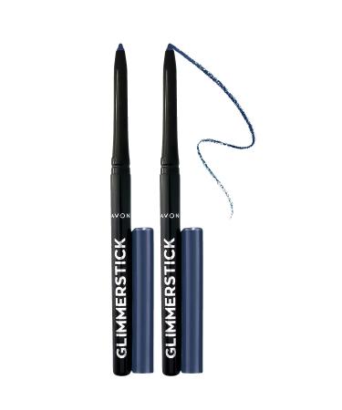 2x Avon Glimmerstick Eyeliner - Double Pack - 2 of the Same - Starry Night Blue