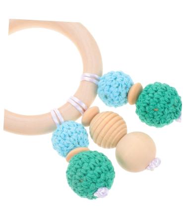 TOYANDONA 4pcs Stroller Yarn Bead Pendant - Woodsy Decor for Newborn Infant Stroller and Crib - Buy Online on GoSupps.com