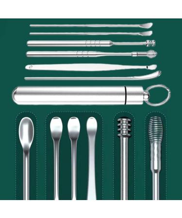 Earwax Removal Kit Ear Wax Cleaning Ear Cleaner Head Ear Picker Ear Spoon Set Ear Curette Ear Wax Remover Tools - Buy Online on GoSupps.com