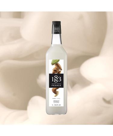1883 Maison Routin Premium Almond Syrup - 1L Glass Bottle for Coffee, Lattes, Hot Chocolate, Cocktails, and Desserts - Buy Online on GoSupps.com
