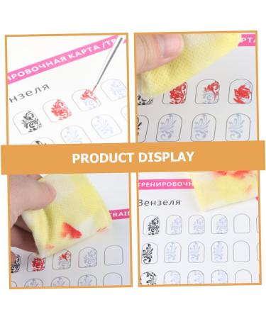 Beavorty 4 Sets Manicure Exercise Book Nail Salon Supplies Nail Art Tools for Beginners Nail Practice Liner Pen and Templates Nail Art Drawing Stencil Nail Practice Liner Pens Paper Books - Buy Online on GoSupps.com