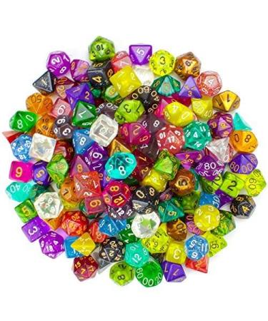 Wiz Dice Series II - DND Dice Set (105 Dice, 15 Sets of 7 Unique Colors) - Perfect DND Gifts - Role Playing Dice DND Accessories for TTRPG MTG Dice Games -D&D Dice Game Sets in Unique Finishes