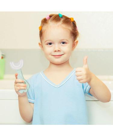 All Rounded U Shape Toothbrush Food Grade Toddler Toothbrush | Hangable Detachable Toothbrush Oral Cleaning Tools for Children 2-6 Years Cartey Green 1 count (Pack of 1) - Buy Online on GoSupps.com