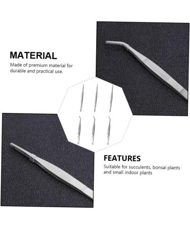 JOJOFUNY 12 STK Succulent Bonsai Tweezers - Reptile & Aquarium Accessories - Pink Steel Food Tweezers for Cactus & Grass Garden - 16x1.5cm - Buy Online on GoSupps.com