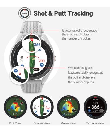 Voice Caddie T9 Premium GPS Golf Watch with Slope Mode & Color Touchscreen - Green Undulation, Swing Tempo, Auto Score Record - 40K Courses - Buy Online on GoSupps.com