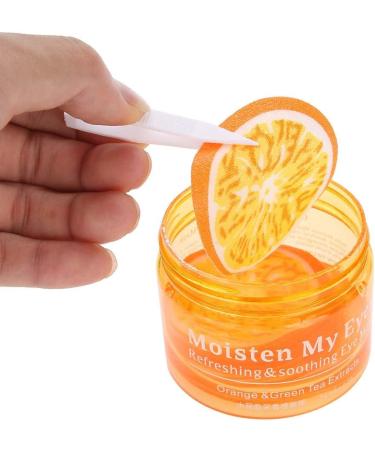 Eye Mask Natural orange extracts Remove Eye Bags Soft texture Lighten Fine Lines Moisturizing Firming Eye Patch Eye Skin Care (80g) - Buy Online on GoSupps.com