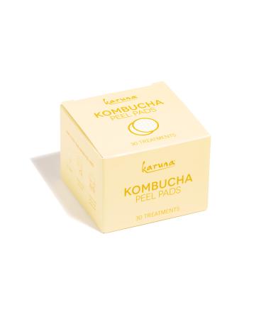 Karuna Peel Pads Wipes Tea Tree Oil Wipes Exfoliating Face Pads Facial Cleansing Pads with Kombucha Tea Extract Gently Remove Facial Impurities Exfoliate Supple Skin & Healthy Glow (30 Pads)