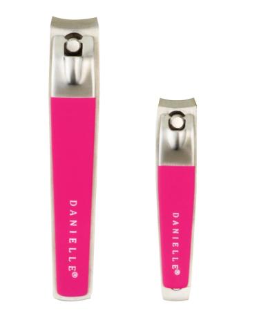 Buy Danielle Creations Soft Touch Stainless Steel Duo Nail Clippers Set - Pink | International Shipping Available - Buy Online on GoSupps.com