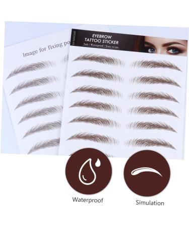 4pcs Eyebrow Stickers Waterproof Eyebrows Eyebrow Grooming Stickers Imitation Eyebrow Tool Modify 4d - Buy Online on GoSupps.com