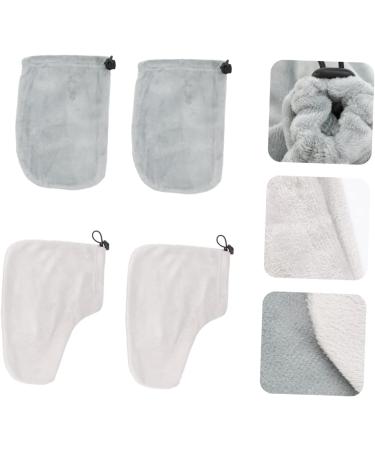Healeved 4 Pairs Gloves Mittens Foot Spa Covers Paraffin Glove Mitten Kit Wax Bath Foot Cover Pedicure Liners Paraffin Wax Foot Cover Nursing Accessories Short Boots Take a Bath - Buy Online on GoSupps.com