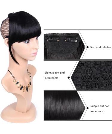BOKIOESDE Clip in Air Bangs High Temperature Wire Hair Extension Clamp Fringe Hairpiece Type13 - Buy Online on GoSupps.com