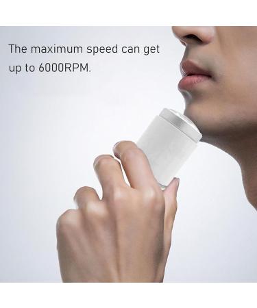 Electric Beard Trimmer Portable 6000RPM 3W Mini Beard Trimmer ABS Aluminum Alloy USB Charging Pocket Size for Travel (White) - Buy Online on GoSupps.com
