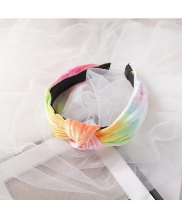 Women's & Girls Velvet Knot Headbands - Tie Dye Wide Turban Hair Accessories 3 Pack - Buy Online on GoSupps.com