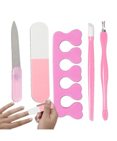 Manicure and Pedicure Kit 5 Piece Manicure Grooming Kit - Manicure for Travel Parties Dating and Proms