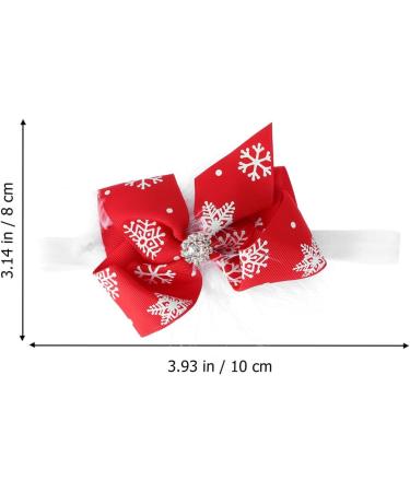 FRCOLOR 2pcs Christmas Baby Girl Headbands - Snowflake Bow-knot Hair Accessories for Infants and Toddlers - Buy Online on GoSupps.com