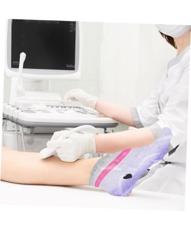 2 Pairs Wax Gloves Foot Non-woven Fabric Nursing Cover Purple - Buy Online on GoSupps.com