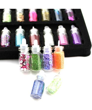 Xshelley 48 Colors Nail Art Kit - 3D Glitter Designs for DIY Nails & Crafts - Buy Online on GoSupps.com