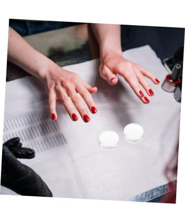 Ipetboom French Tip Nail Tool 6pcs Nail Art Silicone Stamp Silica Gel Cosmetic Transfer Seal Manicure Tools 2.50X2.50X1.30CM Transparent 1 - Buy Online on GoSupps.com