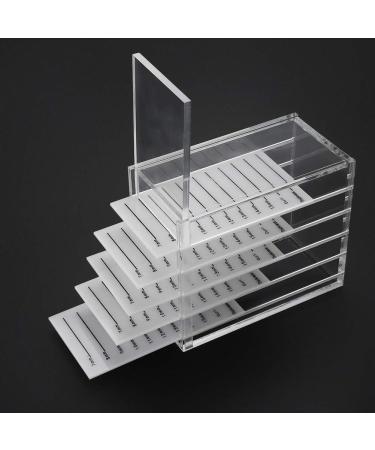 Eyelash Storage Box 5 Layers Plastic Lash Storage Organizer Clear Eyelash Display Container Cosmetic Makeup Storage Box for Grafting Lash Extension - Buy Online on GoSupps.com