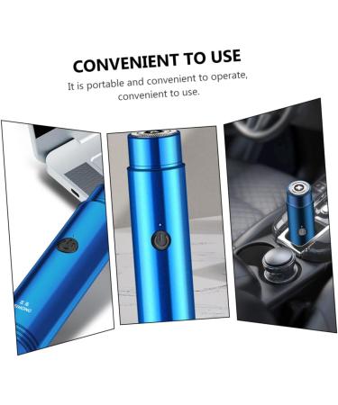 Rechargeable Mini Electric Shaver for Men - Durable Beard Trimmer & Hair Removal Device | Compact Razor 10.6x2.6cm - Ideal for Travel - Buy Online on GoSupps.com