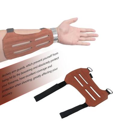 Buy Outdoor Arm Protection for Archery | Premium Archery Gear for Traditional Archers | Reverse Hair Design in Brown - Buy Online on GoSupps.com